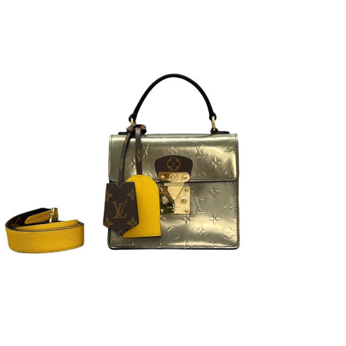 Louis Vuitton Spring Street Vernis Monogram Brown Yellow