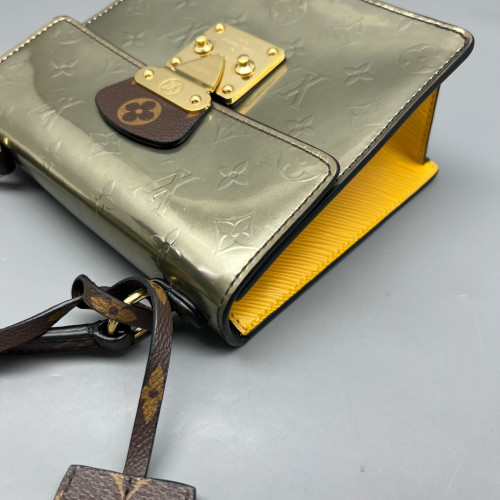 Louis Vuitton Spring Street Vernis Monogram Brown Yellow
