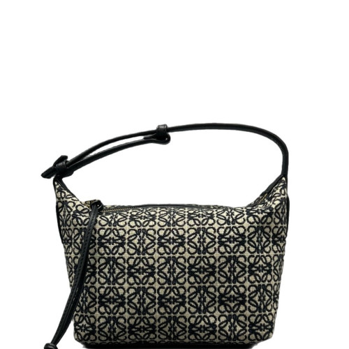 Loewe Small Cubi Anagram Black Beige