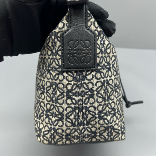 Loewe Small Cubi Anagram Black Beige