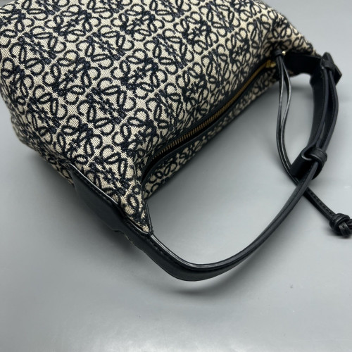 Loewe Small Cubi Anagram Black Beige