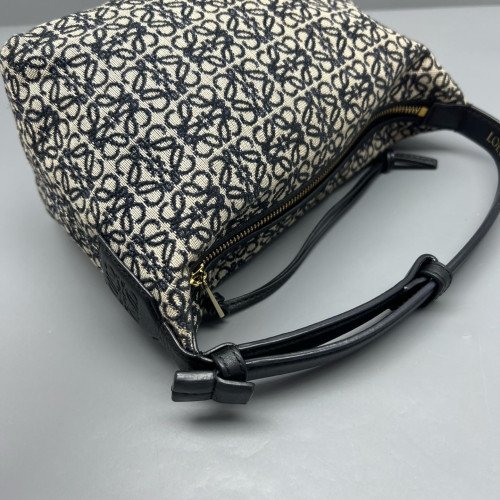 Loewe Small Cubi Anagram Black Beige