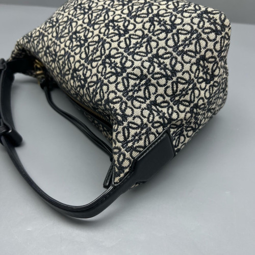 Loewe Small Cubi Anagram Black Beige