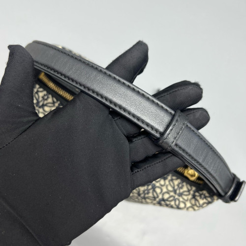 Loewe Small Cubi Anagram Black Beige