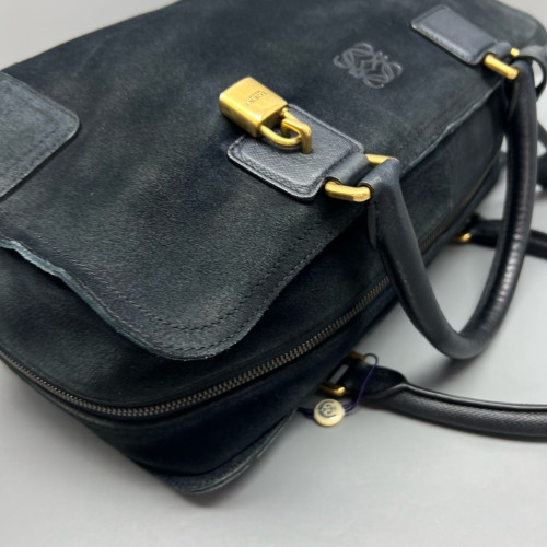 Loewe Amazona 36 Suede Dark Blue