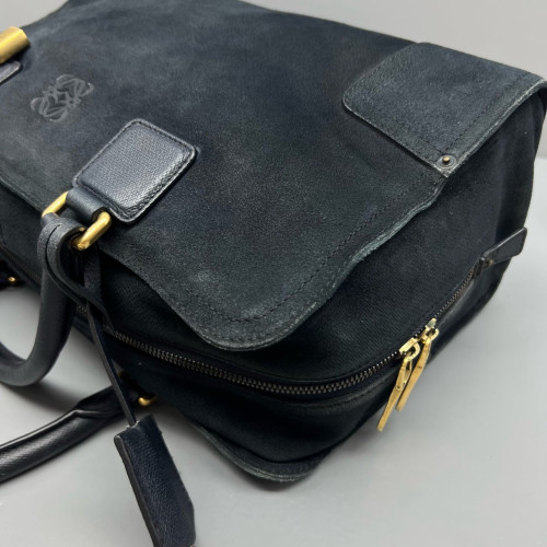 Loewe Amazona 36 Suede Dark Blue