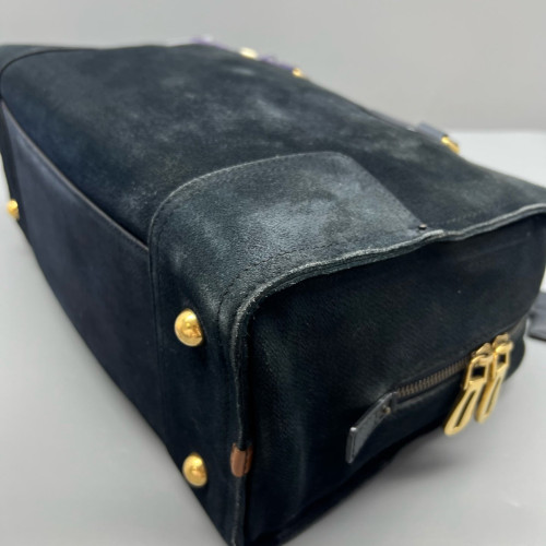 Loewe Amazona 36 Suede Dark Blue