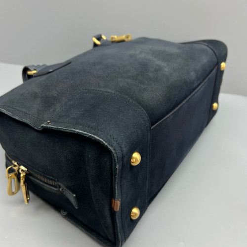 Loewe Amazona 36 Suede Dark Blue