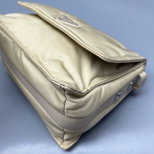 Prada Messenger Tessuto Nylon Beige Mystic White