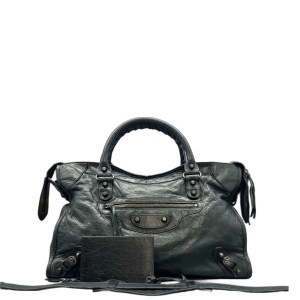 Balenciaga Medium City Arena Lambskin Dark Green