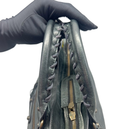 Balenciaga Medium City Arena Lambskin Dark Green