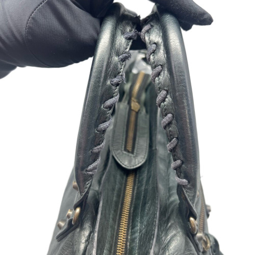 Balenciaga Medium City Arena Lambskin Dark Green