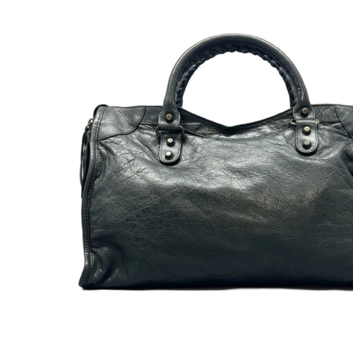 Balenciaga Medium City Arena Lambskin Dark Green