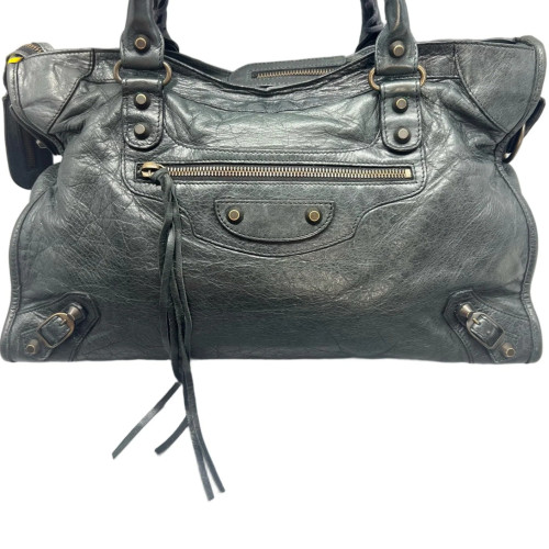 Balenciaga Medium City Arena Lambskin Dark Green