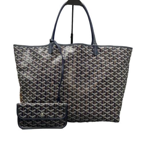 Goyard Saint Louis GM Goyardine Brown Black White