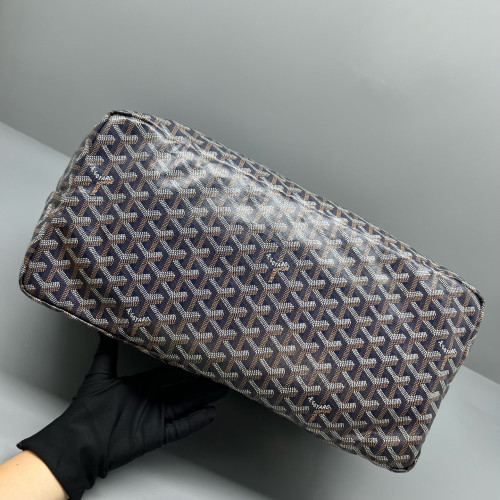Goyard Saint Louis GM Goyardine Brown Black White