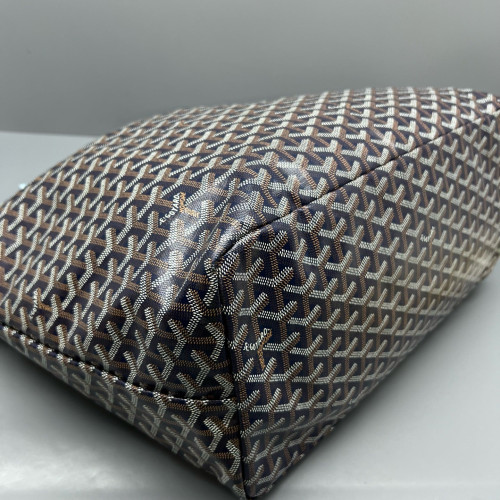 Goyard Saint Louis GM Goyardine Brown Black White