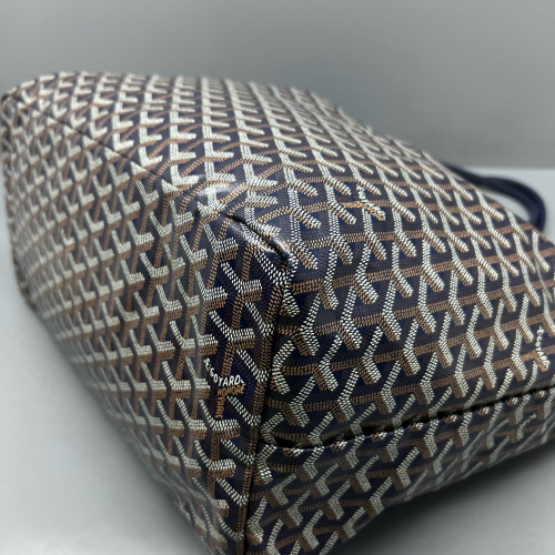 Goyard Saint Louis GM Goyardine Brown Black White