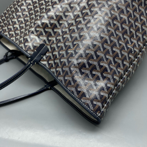 Goyard Saint Louis GM Goyardine Brown Black White