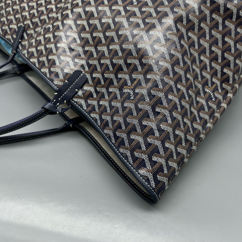 Goyard Saint Louis GM Goyardine Brown Black White