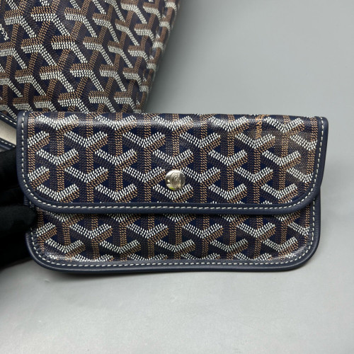 Goyard Saint Louis GM Goyardine Brown Black White