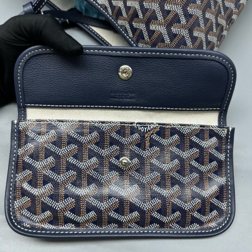 Goyard Saint Louis GM Goyardine Brown Black White