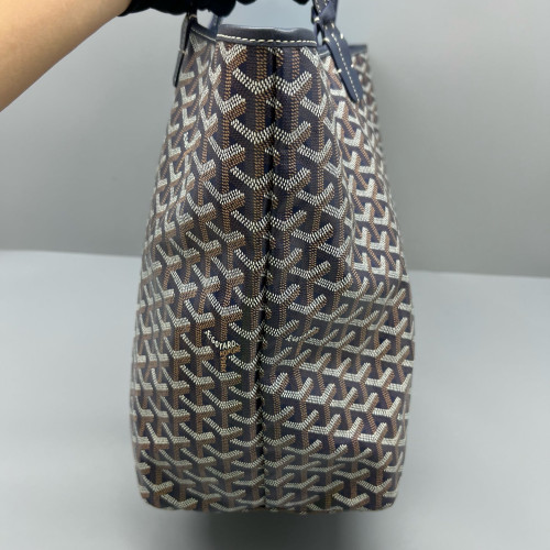 Goyard Saint Louis GM Goyardine Brown Black White
