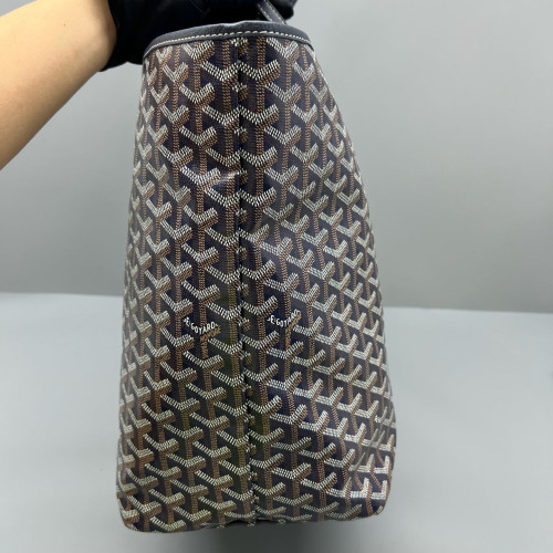 Goyard Saint Louis GM Goyardine Brown Black White