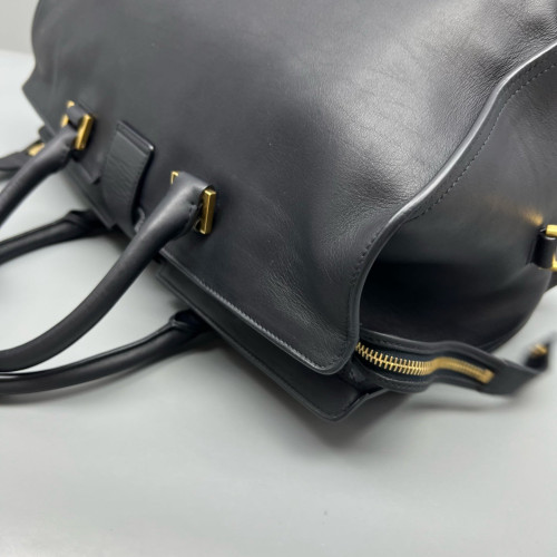 Yves Saint Laurent Medium Cabas Chyc Calfskin Black