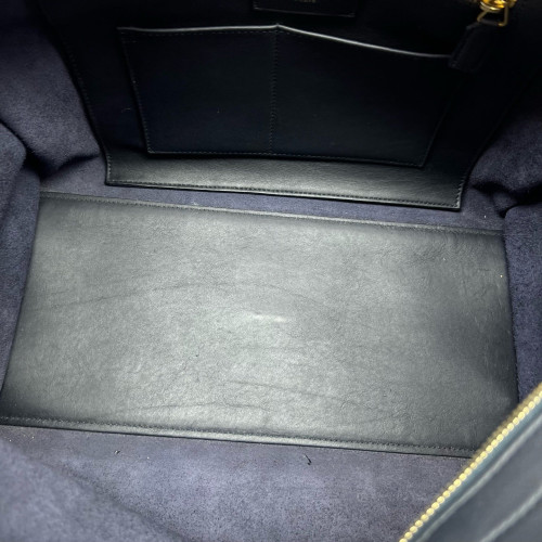 Yves Saint Laurent Medium Cabas Chyc Calfskin Black
