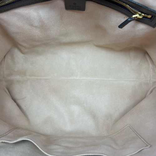 Gucci Ophidia Tote Bag GG Supreme Monogram Beige Ebony