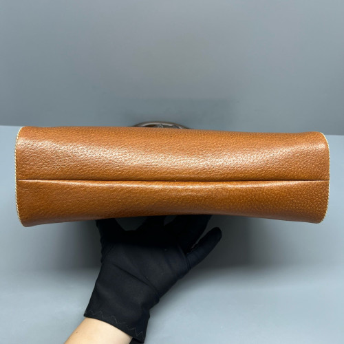 Gucci Bamboo Handbag Calfskin Tan