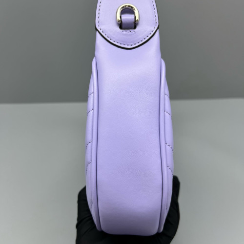Gucci Matelasse Small GG Marmont Half Moon Hobo Calfskin Purple Gucci Matelasse Small GG Marmont Half Moon Hobo Calfskin Purple