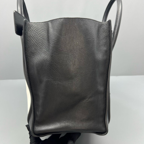Celine Mini Luggage Calfskin Black White