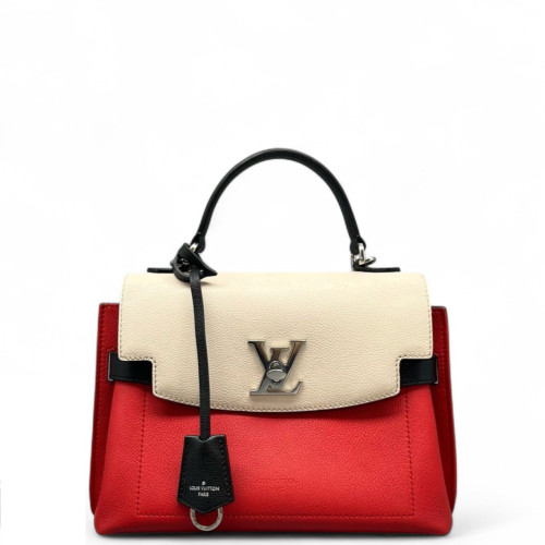 Louis Vuitton Lockme Ever BB Calfskin Red White Black