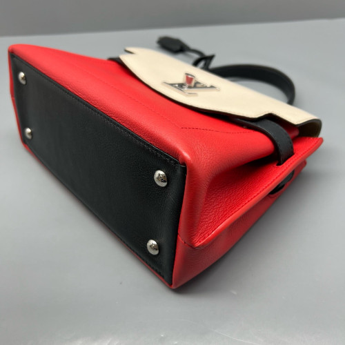Louis Vuitton Lockme Ever BB Calfskin Red White Black