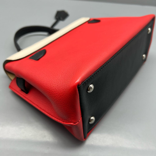 Louis Vuitton Lockme Ever BB Calfskin Red White Black