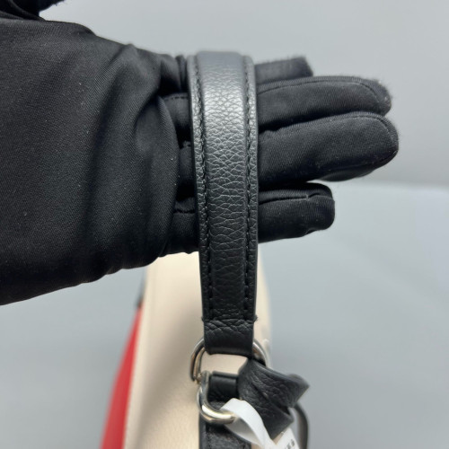 Louis Vuitton Lockme Ever BB Calfskin Red White Black
