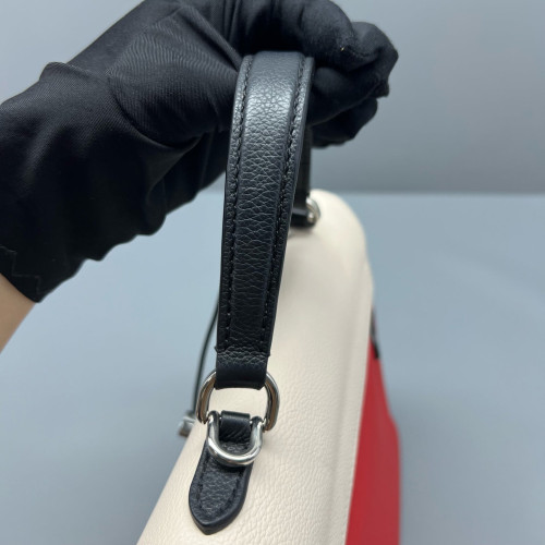 Louis Vuitton Lockme Ever BB Calfskin Red White Black