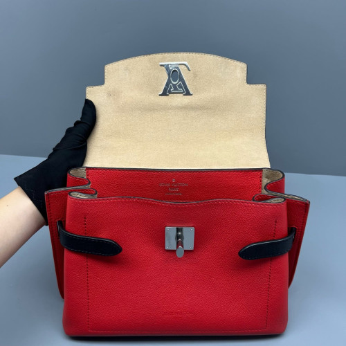 Louis Vuitton Lockme Ever BB Calfskin Red White Black