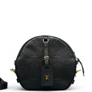 Louis Vuitton Boite Chapeau Souple MM Monogram Empreinte Black