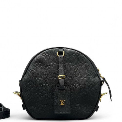 Louis Vuitton Boite Chapeau Souple MM Monogram Empreinte Black