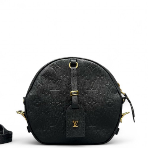 Louis Vuitton Boite Chapeau Souple MM Monogram Empreinte Black