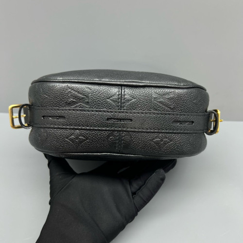 Louis Vuitton Boite Chapeau Souple MM Monogram Empreinte Black