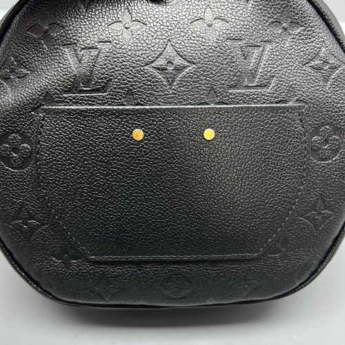 Louis Vuitton Boite Chapeau Souple MM Monogram Empreinte Black