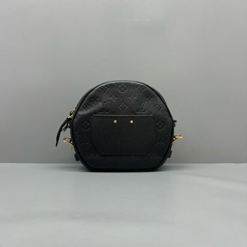 Louis Vuitton Boite Chapeau Souple MM Monogram Empreinte Black