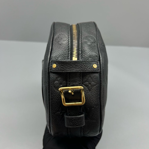 Louis Vuitton Boite Chapeau Souple MM Monogram Empreinte Black