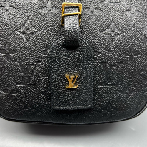 Louis Vuitton Boite Chapeau Souple MM Monogram Empreinte Black