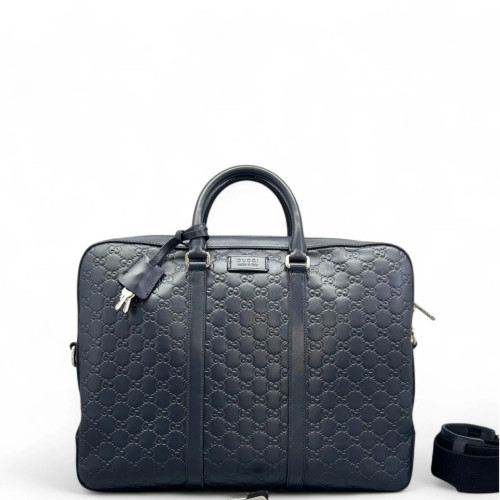 Gucci Briefcase Guccissima Dark Blue