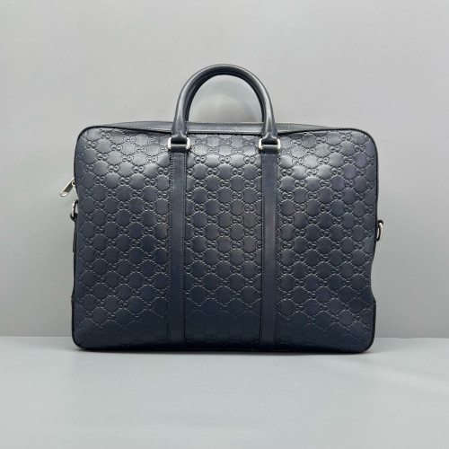 Gucci Briefcase Guccissima Dark Blue